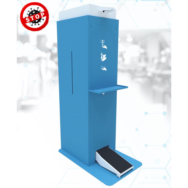 Stacje bezdotykowe - dozowniki do dezynfekcji rąk ELDRUT Tower 25L