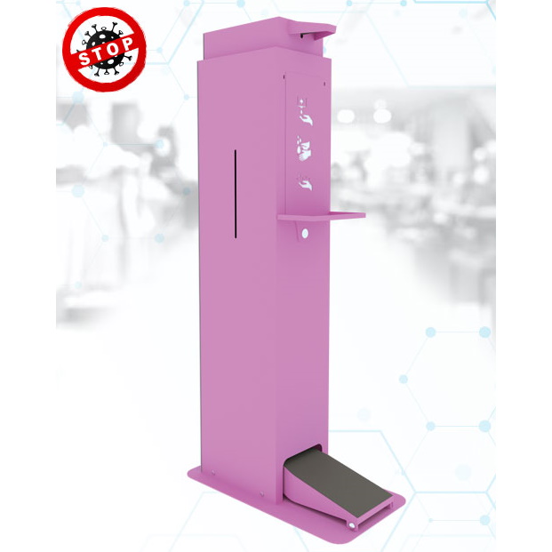 Stacje bezdotykowe - dozowniki do dezynfekcji rąk ELDRUT Tower 5L