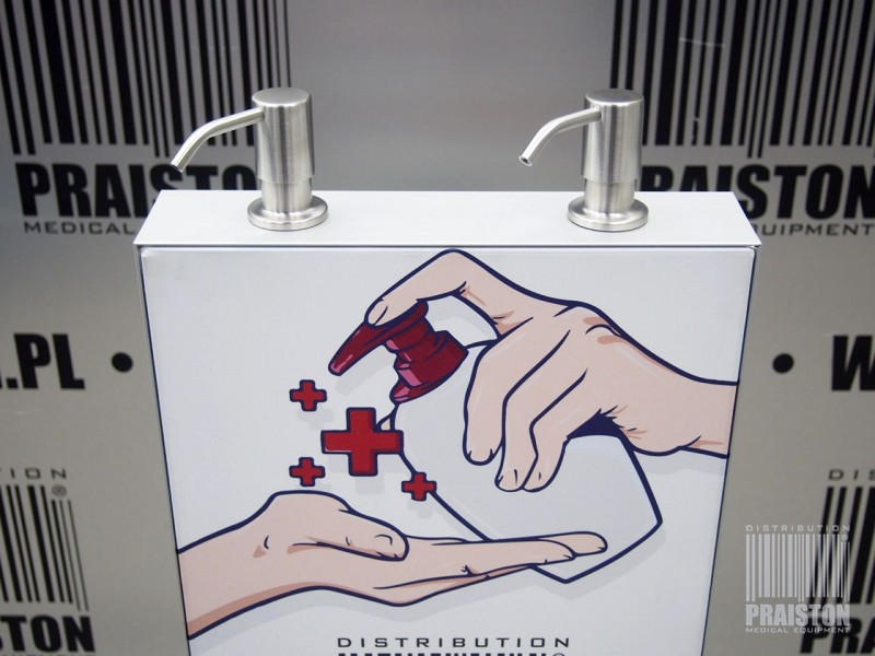 Stanowiska do dezynfekcji rąk i skóry Praistech Stanowisko do dezynfekcji