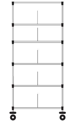 Stelaże jezdne FRANCEHOSPITAL MOSYS 1