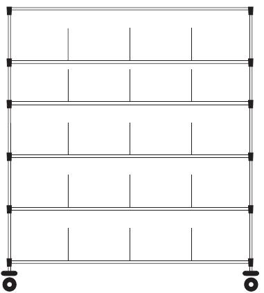 Stelaże jezdne FRANCEHOSPITAL MOSYS 3