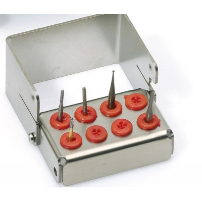 Stojaki na wiertła stomatologiczne do sterylizacji Nichrominox Plug’In