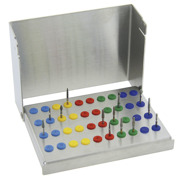 Stojaki na wiertła stomatologiczne do sterylizacji Nichrominox Plug’In