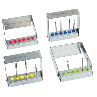 Stojaki na wiertła stomatologiczne do sterylizacji Nichrominox Plug'In H