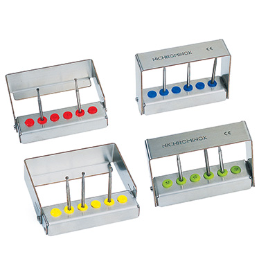 Stojaki na wiertła stomatologiczne do sterylizacji Nichrominox Plug'In H