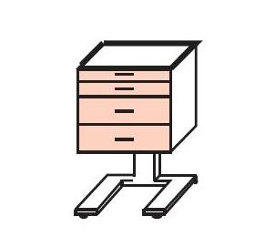 Stoliki na instrumenty - asystory Stolmac Laminat ASS