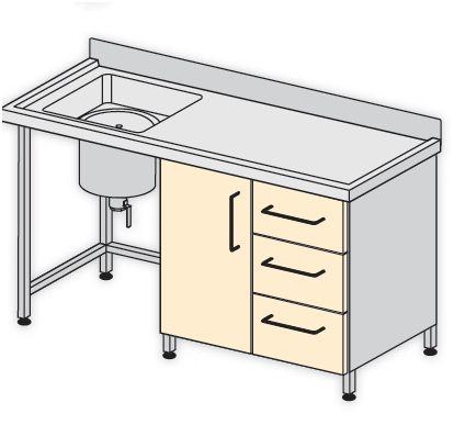 Stoły do opatrunków gipsowych TRIBO SK 2003/02