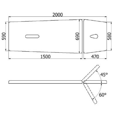 Stoły i leżanki rehabilitacyjne Juventas JSR 2E