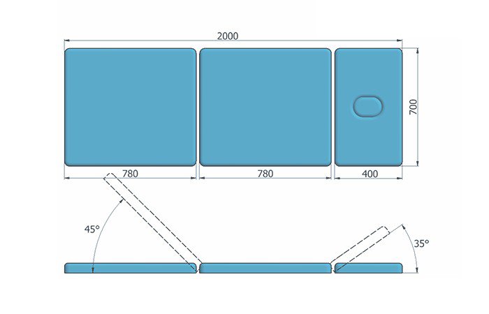 Stoły i leżanki rehabilitacyjne Juventas Relax Max II
