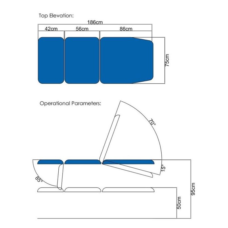 Stoły i leżanki rehabilitacyjne Medi-Plinth BARI0375DE