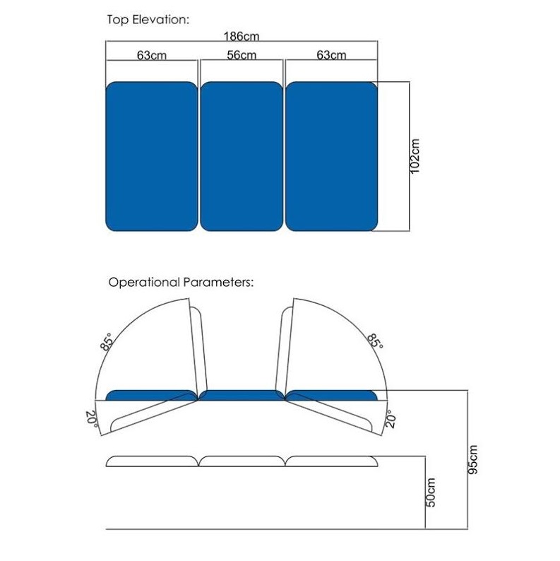 Stoły i leżanki rehabilitacyjne Medi-Plinth BO03E