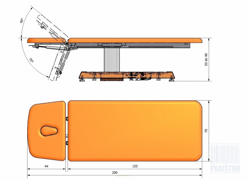 Stoły i leżanki rehabilitacyjne PRAISTON FANOS 1