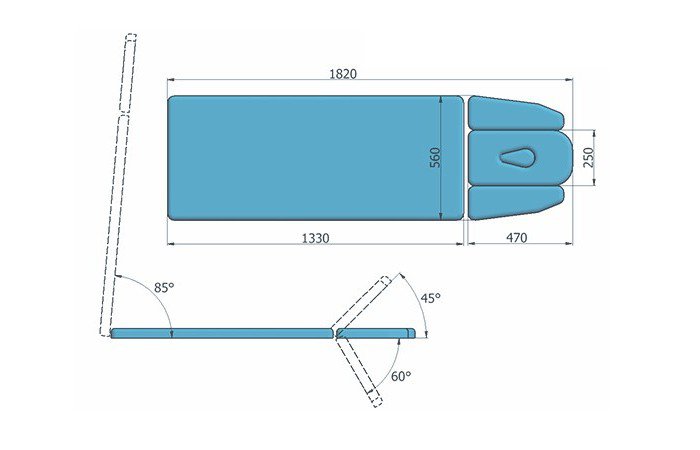 Stoły i łóżka do pionizacji Juventas NSR P COMFORT