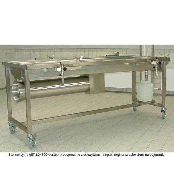 Stoły sekcyjne Hygeco AST 10/700