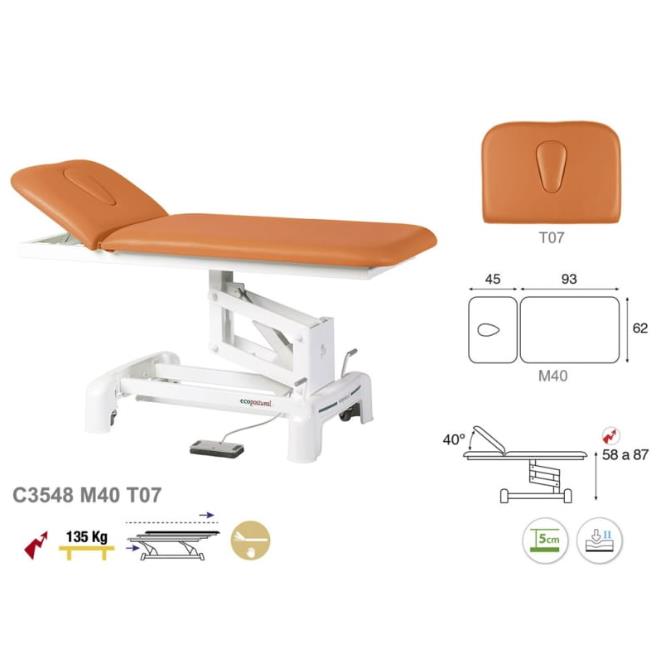 Stoły zabiegowe i do badań ECOPOSTURAL C3548