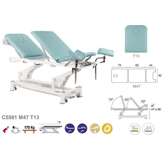 Stoły zabiegowe i do badań ECOPOSTURAL C5581