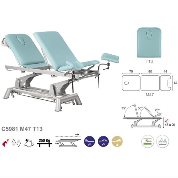 Stoły zabiegowe i do badań ECOPOSTURAL C5981