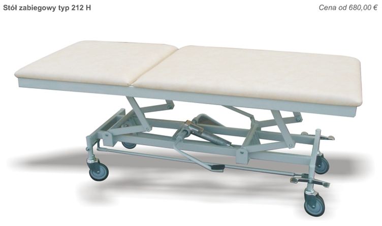 Stoły zabiegowe i do badań Sezame CZ 212 H