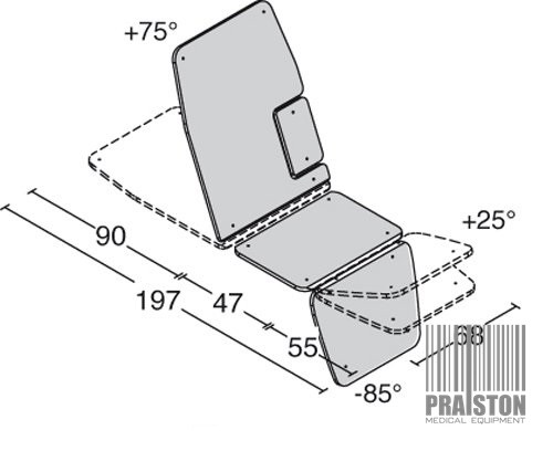 Stoły zabiegowe i do badań używane Wesseling OPTIMUS ECG - Praiston rekondycjonowany