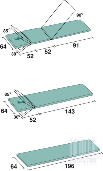 Stoły zabiegowe i do badań Wesseling ECO LINE 3