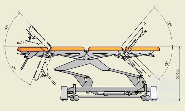 Stoły zabiegowe i do badań WSTECH SSE06