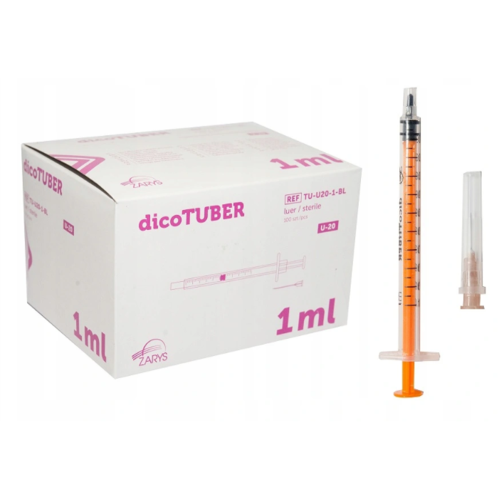 Strzykawki insulinowe i tuberkulinowe ZARYS dicoTUBER