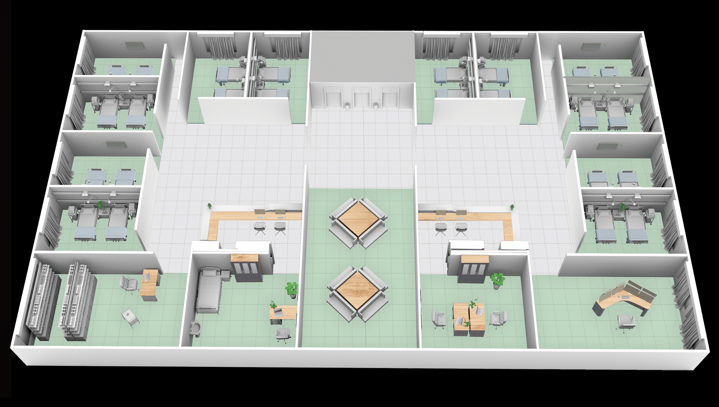 Systemy centralnego monitorowania – centrale pielęgniarskie EDAN MFM-CMS III