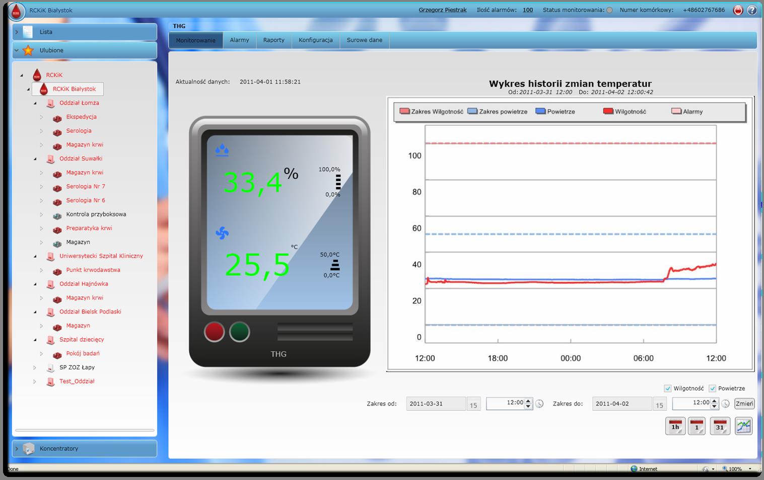 Systemy do monitoringu temperatury krwi, osocza oraz leków m2mteam MonitorM2M