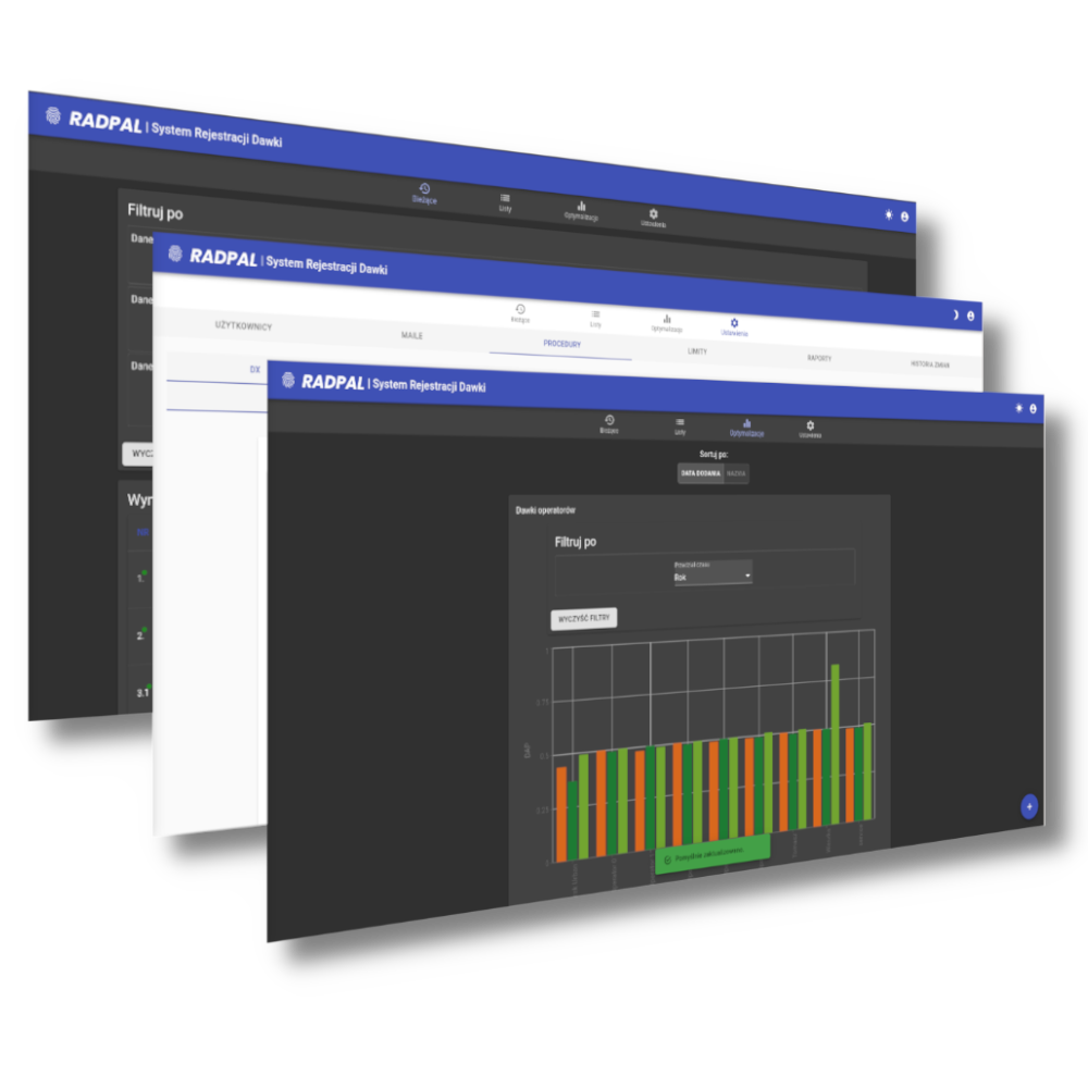 Systemy zarządzania dawką w diagnostyce obrazowej RadPal RadPal - moduł DOSE