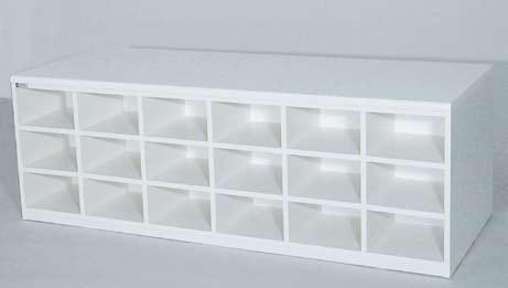 Szafki i ławki na obuwie Hammerlit Ławka z przegródkami na obuwie