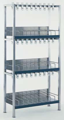 Szafki i ławki na obuwie Hammerlit Regał na obuwie do pomieszczeń czystych
