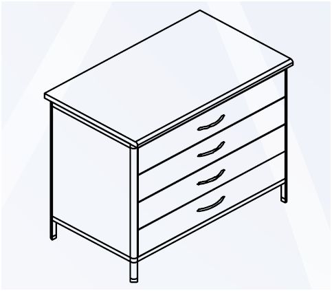 Szafki szufladowe FORMED SN4S/80