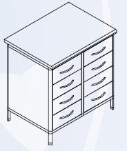 Szafki szufladowe FORMED SN8S/100