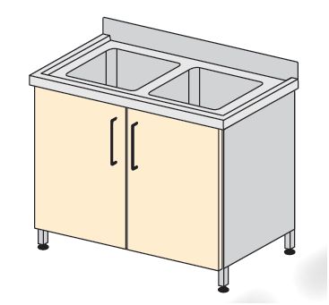 Szafki zlewozmywakowe TRIBO K 3002/02