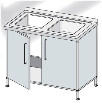 Szafki zlewozmywakowe TRIBO typ 3217