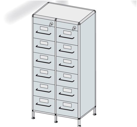 Szafy kartotekowe TRIBO typ 6204