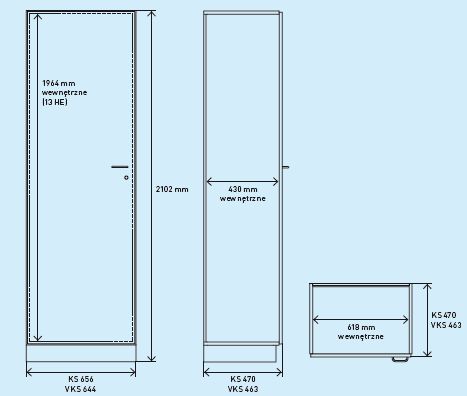 Szafy medyczne Zarges Szafa wysoka ISO 618