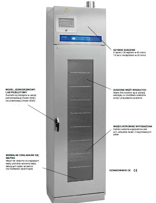 Szafy suszące Getinge 363 D