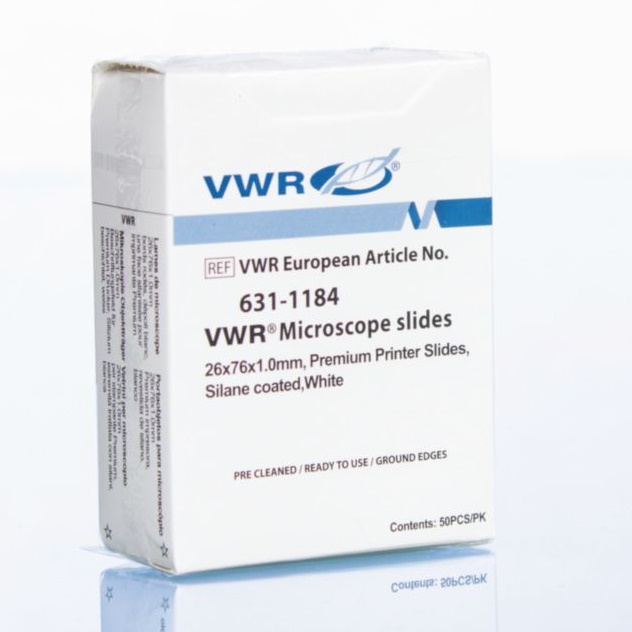 Szkiełka podstawowe VWR do druku atramentowego białe