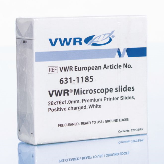 Szkiełka podstawowe VWR do druku atramentowego białe