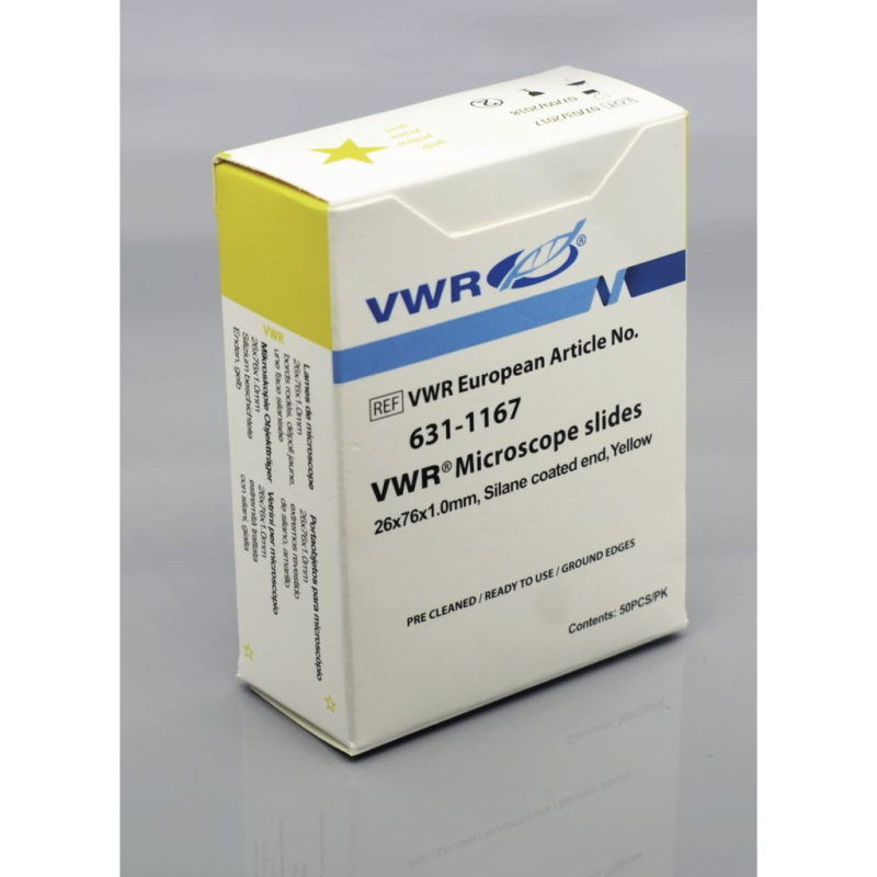 Szkiełka podstawowe VWR pokryte silikonem