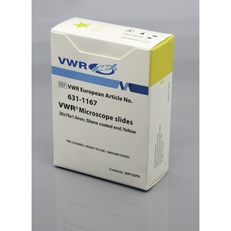 Szkiełka podstawowe VWR pokryte silikonem