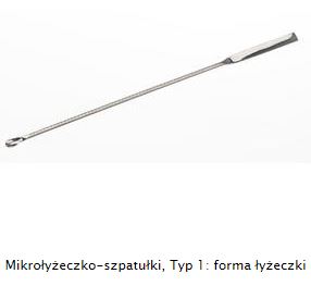 Szpatułki, głaszczki, łyżeczki i szufelki z metalu Bochem Mikrołyżeczko-szpatułka