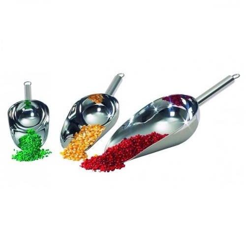 Szpatułki, głaszczki, łyżeczki i szufelki z metalu Burkle Szufelka ze stali nierdzewnej