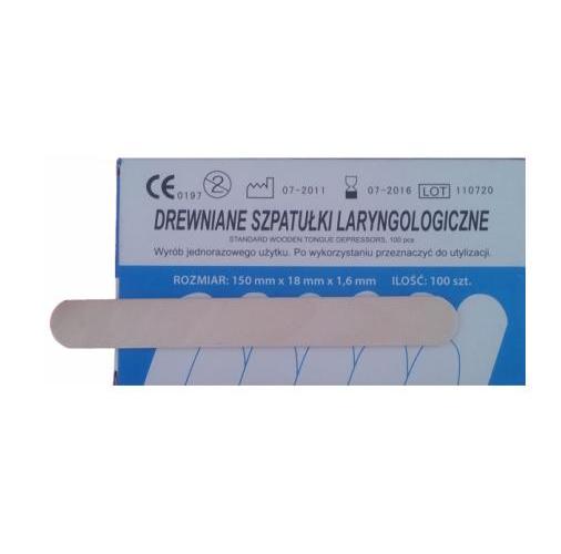 Szpatułki laryngologiczne Dalian Rongbang Medical Healthy Devices Co. drewniane