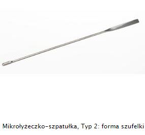 Szpatułki, łyżeczki i szufelki z metalu Bochem Mikrołyżeczko-szpatułka