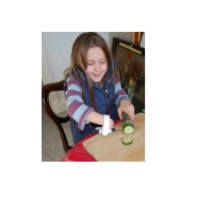 Sztućce dla pacjentów i osób niepełnosprawnych PDS CARE Uchwyt na sztućce dla osób bez palców