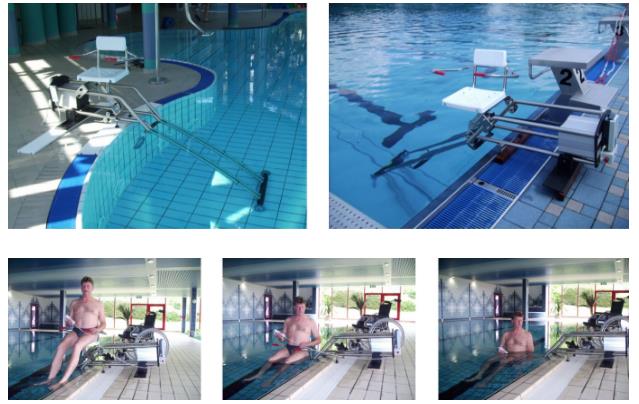 Szynowe podnośniki basenowe Hoyer Stairless