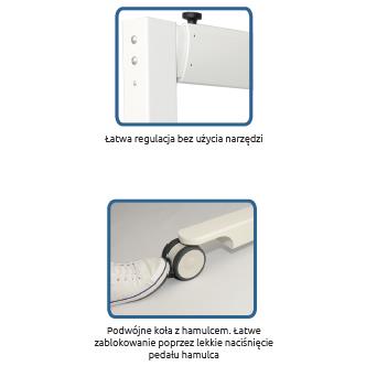 Szyny i konstrukcje do podnośników dla osób niepełnosprawnych Winncare MOBILE FLEX 2