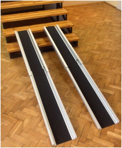 Szyny najazdowe do wózków inwalidzkich Producent - Polska Szyny R-LA 106-190 cm